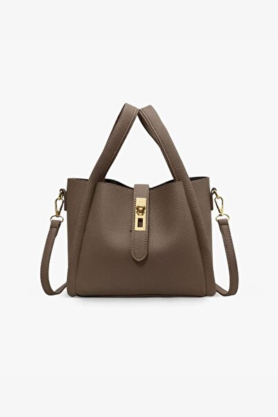 Trendyup Handbag and crossbody bag made of eco-leather with a makeup case, re...