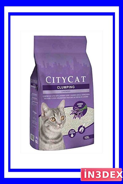 İN3DEX Lavanta Aromalı Topaklanan Kedi Kumu 10 Litre Paket