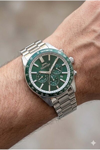 Slazenger Dual Time, Lüks Tasarım Erkek Kol Saati | 42mm, Çelik Kordon, Miner...