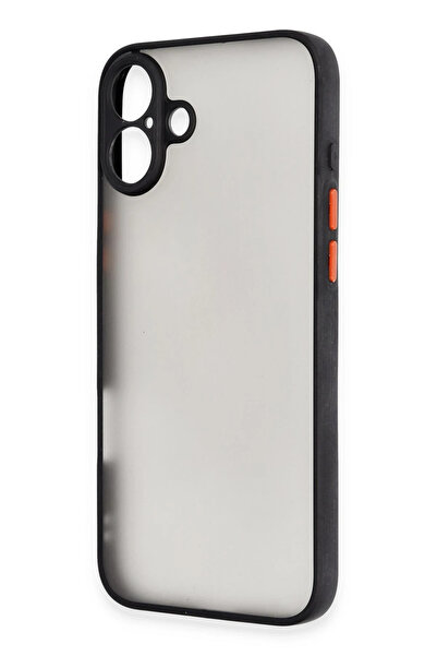 Najmaddin غطاء حماية سيليكون مونتريال لهاتف آيفون 16 من نيو فيس - أسود