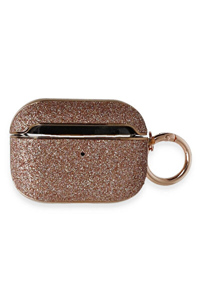 Najmaddin Newface Airpods Pro 2 (الجيل الثاني) حافظة سبيلا لامعة - ذهبي وردي