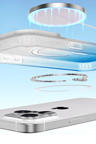 Epilons غطاء آيفون 16 بوميل شايني ماج سيف - ذهبي