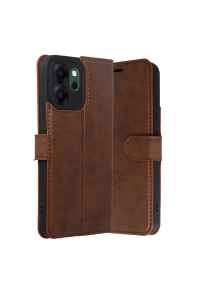 eco port Oppo Reno 14F Trend S Plus Flip Case - Tan