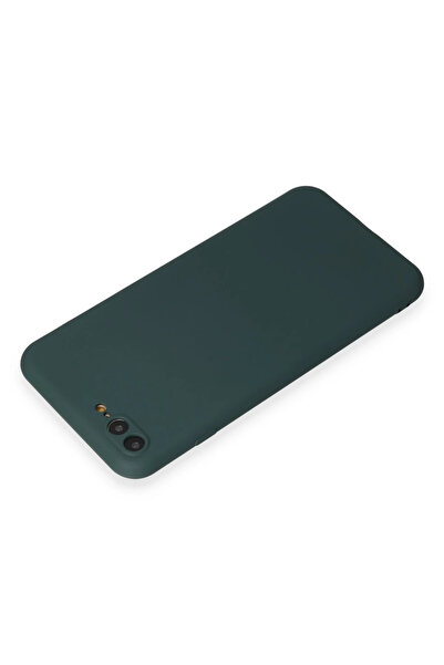 Najmaddin حافظة نيو فيس لآيفون 7 بلس من السيليكون - أخضر غامق