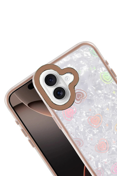 Epilons غطاء آيفون 16 لومي منقوش - تيتانيوم صحراوي