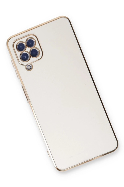 Epilons غطاء سيليكون قابل للطي لهاتف Galaxy A22 - أبيض