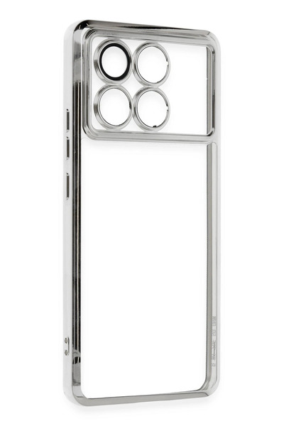 Epilons حافظة بوكو X6 من السيليكون مع عدسة - فضي