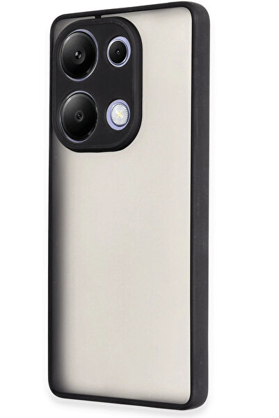 Epilons غطاء حماية سيليكون مونتريال لهاتف ريدمي نوت 13 الجيل الرابع - أسود