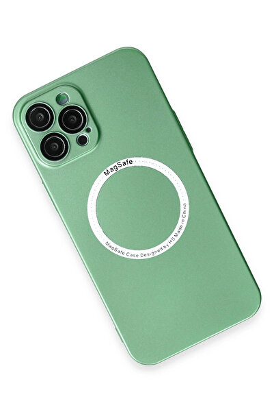 Epilons حافظة آيفون 12 ماجنيتيكسيف من السيليكون - أخضر