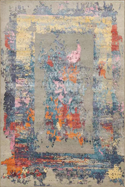 Rugs Modern Halı Geometric Modern Colorful Patterned Decorative Carpet Miravi...