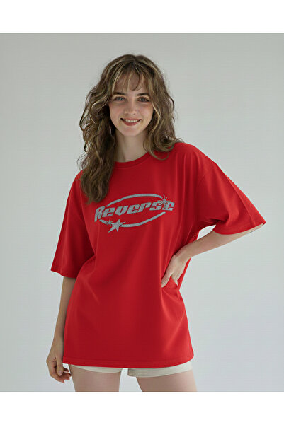 Mayer Butik Unisex Men/Women Reverse Stone Printed Oversize Cotton Crew Neck ...