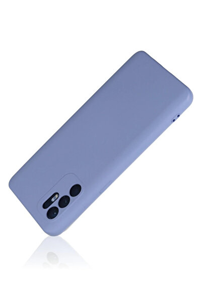 Najmaddin حافظة نيو فيس لهاتف اوبو رينو 6 نانو اندرويد كي مخمل سيليكون - ليلكي