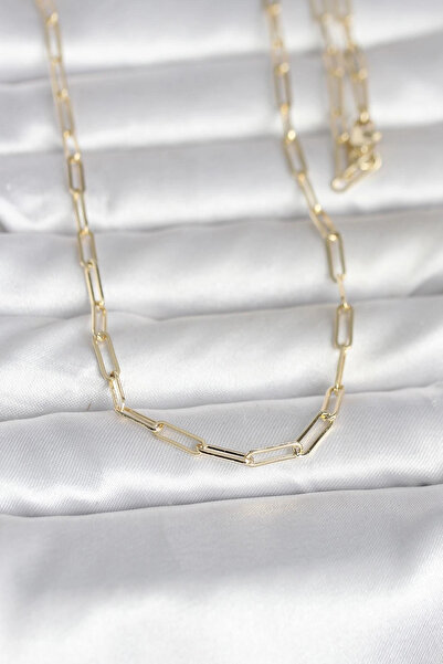 LTG Nova Bfs Cm 14K Gold Renk Ataç Zincirli Model 60 Cm Kadın Kolye