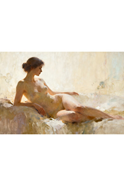 VeliumCraft Canvas Painting Sensual Nude, Woman, Painting Style Print100x70 cm