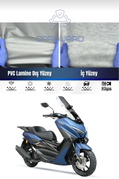 CarGuard Arora Max-T 125 Motorcycle Canvas Motor Cover - Compatible with Rear Bag