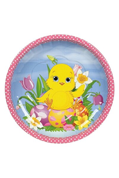 OEM Decorative Easter Plate with Chick and Eggs Pattern Ø20cm