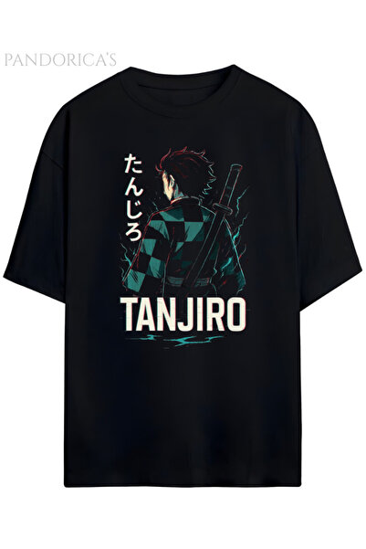 Grafftee Clothing Tricou unisex din bumbac cu design Demon Slayer Pandorica