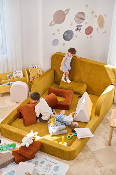 GOOD NİGHT Funbed Yeni Nesil Montessori Çocuk Yatağı & Oyun Alanı Yıkanabilir...