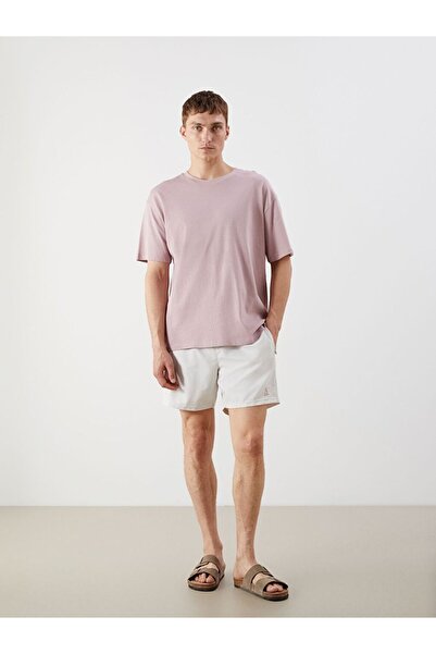 LC Waikiki Lcw Swimwear Gray Short Length Printed Men's Swim Shorts