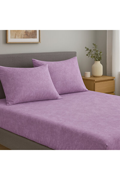 vionetta Cotton Lilac Bed Sheet Set with Pillowcases