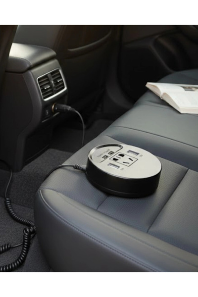 shopwave محول طاقة للسيارة مع حماية آمنة من التيار الكهربائي، يدعم أجهزة متعددة