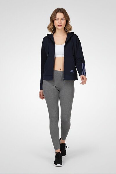 adidas Women Sportswear Fit Long Sleeve Training Jacket, Navy Blue