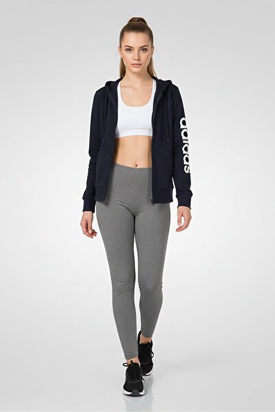 adidas Women Sportswear Fit Long Sleeve Outdoor Hoodie, Navy