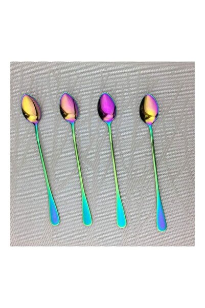 HALAMODO 4-Piece Spoon Stirring Cutlery Set Multicolour
