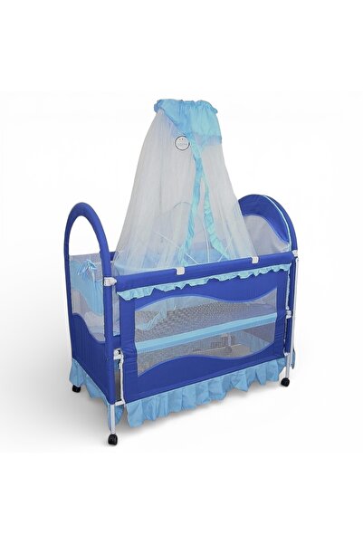 COMPLEX سرير أطفال مزود بناموسية كبيرة قابلة للطي