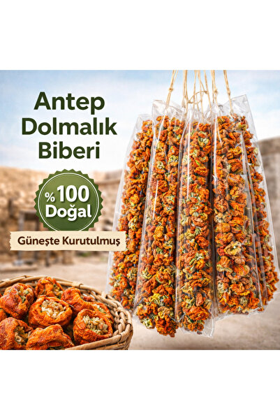 Hatay Yöresel Ürünler Antep Dolmalık Kuru Biber – Güneşte Kurutulmuş %100 Doğ...