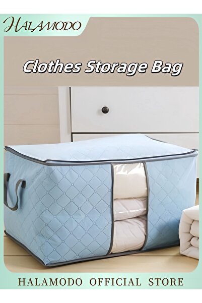 HALAMODO Clothes Storage Bags Foldable Closet Organizers with Handles Blanket...