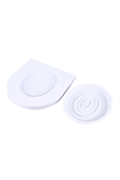 HALAMODO مدرب تدريب القطط على استخدام المرحاض، أبيض، 38.6 × 37.3 × 3 سم