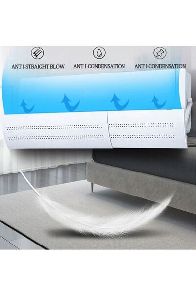 Arabest Air Conditioner Wind Deflector Anti Direct Blowing Wind Deflector Tel...