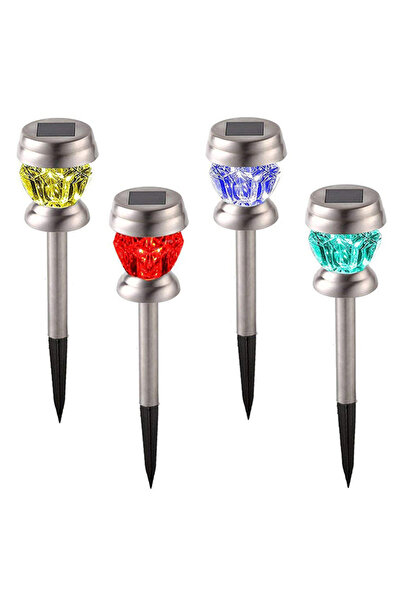 HALAMODO 4-Piece LED Garden Diamond Lights Multicolour 20x5x15centimeter