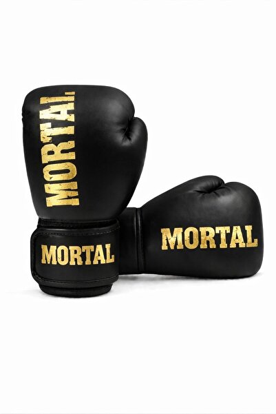 MORTAL SPORT Boks Eldiveni,Kıck Boks Eldiveni,Muay Thai Eldiveni Siyah-Gold 4...