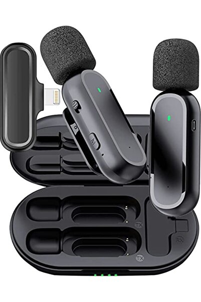 Arabest 2 Pack Professional Wireless Tie Microphone,Play Clip-on Lapel Microp...