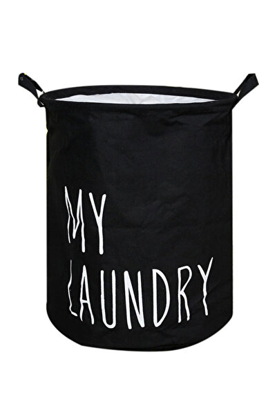HALAMODO Creative Multifunctional Storage Bucket Laundry Basket Black 35x45cm