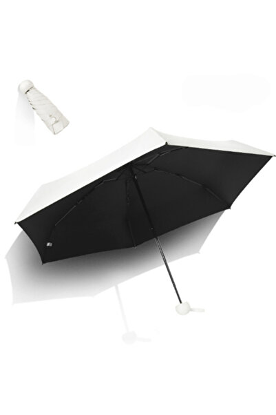 HALAMODO Flamingo Vinyl Sun Umbrella white