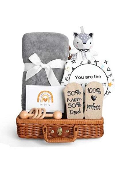 Arabest هدايا استقبال المولود، هدايا للمواليد الجدد من البنات والأولاد، سلة ه...
