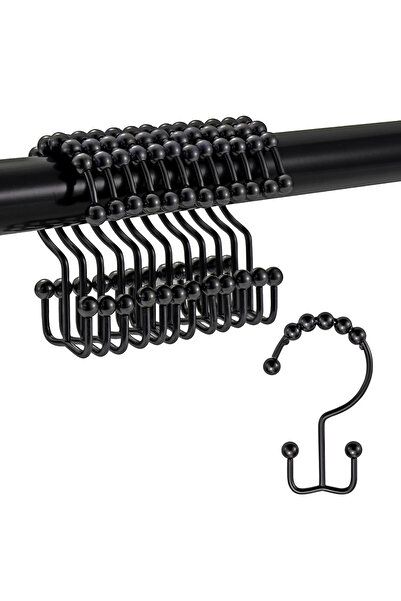 Arabest Shower Curtain Hook Loop,Durable Stainless Steel Bathroom Shower Curt...