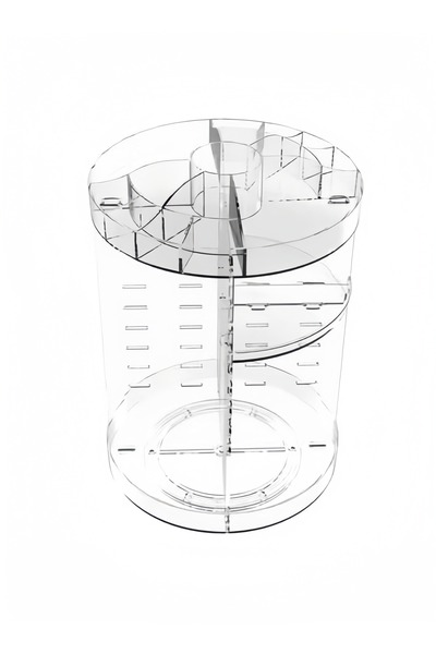 HALAMODO Desktop Cosmetics And Stationery Storage Boxes, 360-degree Rotatable...