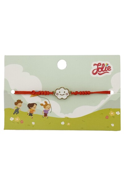 Flippy Bratara pentru Copii, Jolie, cu Impletitura Snur Rosu, Model Norisor, ...