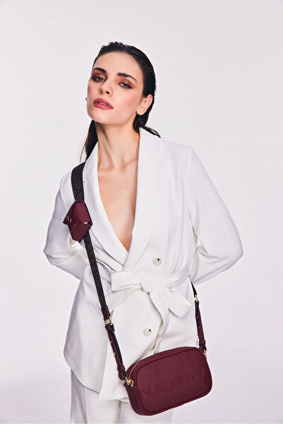 Nautica Geantă crossbody pentru femei, roșu claret CN7596T – Design elegant p...