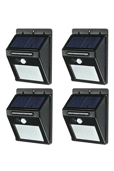 HALAMODO 4-Piece Night Sensor Light Black/White 200grams