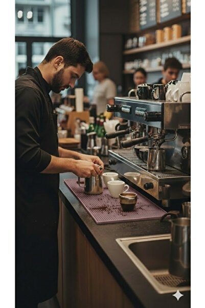 Siliconly Bar Mat 60x30 – %100 Silikon Kaymaz Tezgah Koruyucu Mocha– Mutfak /...