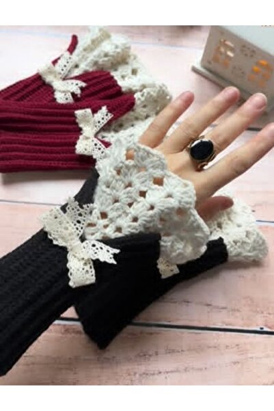 SMYY Örgü Vintage Kolluk Eldiven