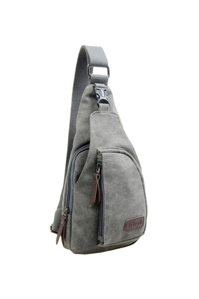 HALAMODO Canvas Crossbody Bag Grey
