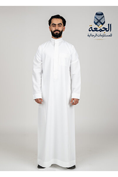 ASEEL Al-Aseel Men's Zipper Thobe (Size 62 inches)