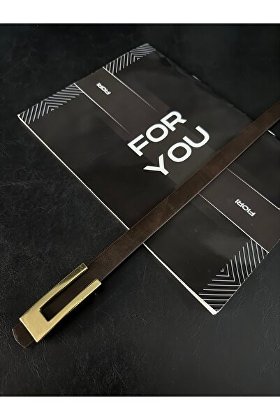 Fiori Design Thin Tan Women's Belt with Gold Buckle, Coat Belt, Shirt Belt, D...