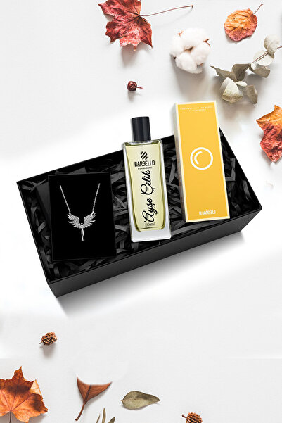 As Gift Kişiye Özel Kadın Parfüm & Mikail Melek Kolye Hediye Seti